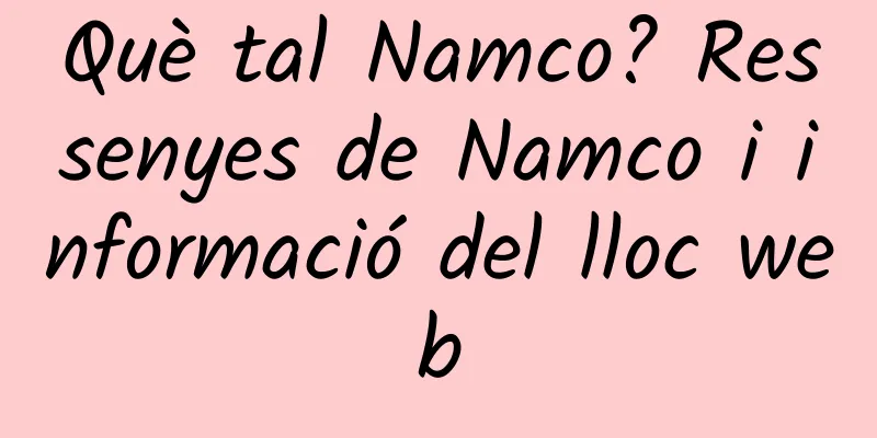 Què tal Namco? Ressenyes de Namco i informació del lloc web