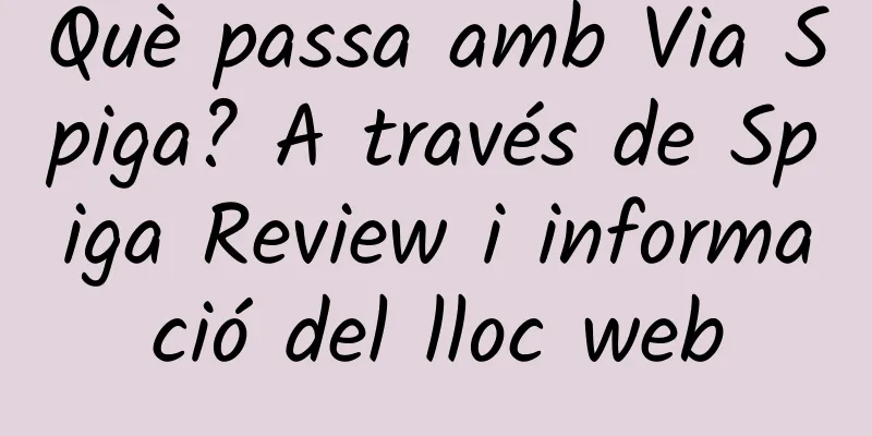 Què passa amb Via Spiga? A través de Spiga Review i informació del lloc web