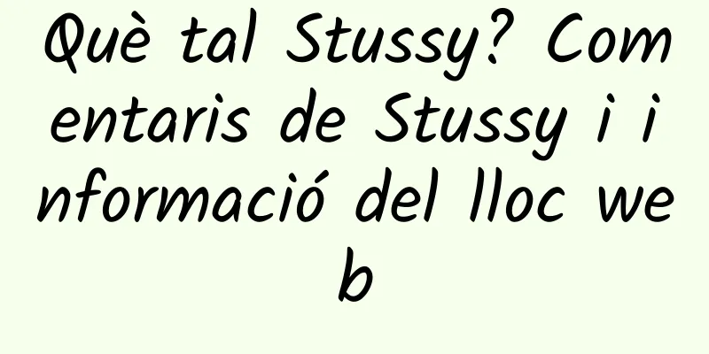 Què tal Stussy? Comentaris de Stussy i informació del lloc web