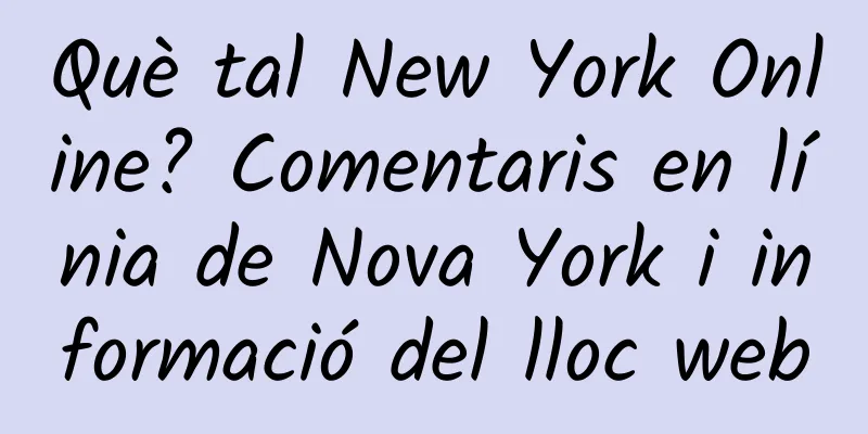 Què tal New York Online? Comentaris en línia de Nova York i informació del lloc web