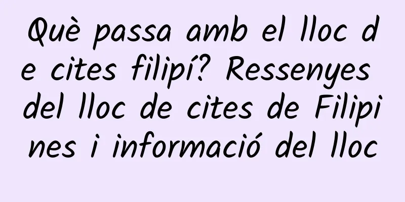 Què passa amb el lloc de cites filipí? Ressenyes del lloc de cites de Filipines i informació del lloc