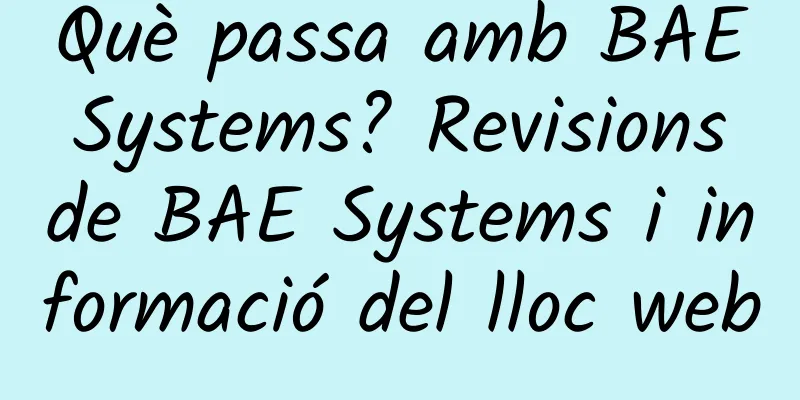 Què passa amb BAE Systems? Revisions de BAE Systems i informació del lloc web