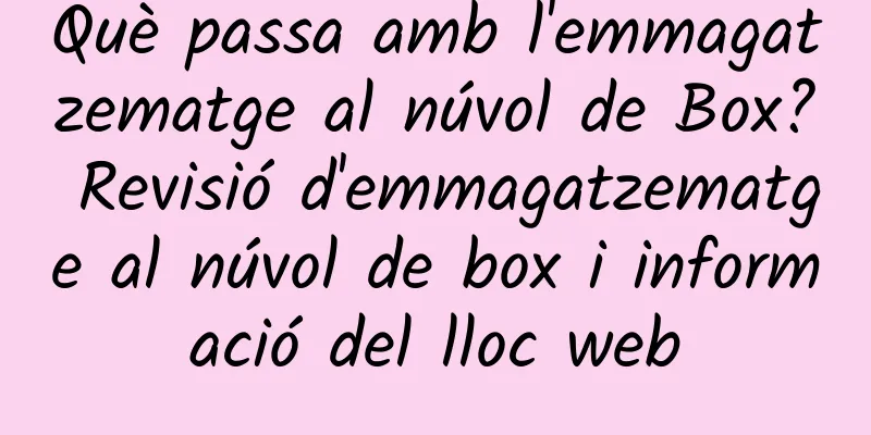 Què passa amb l'emmagatzematge al núvol de Box? Revisió d'emmagatzematge al núvol de box i informació del lloc web