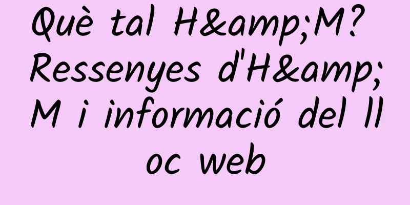 Què tal H&M? Ressenyes d'H&M i informació del lloc web