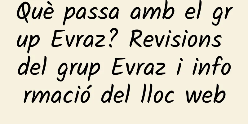 Què passa amb el grup Evraz? Revisions del grup Evraz i informació del lloc web