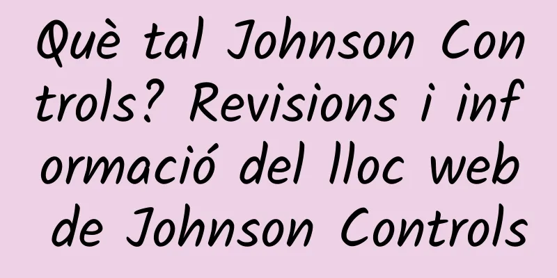 Què tal Johnson Controls? Revisions i informació del lloc web de Johnson Controls