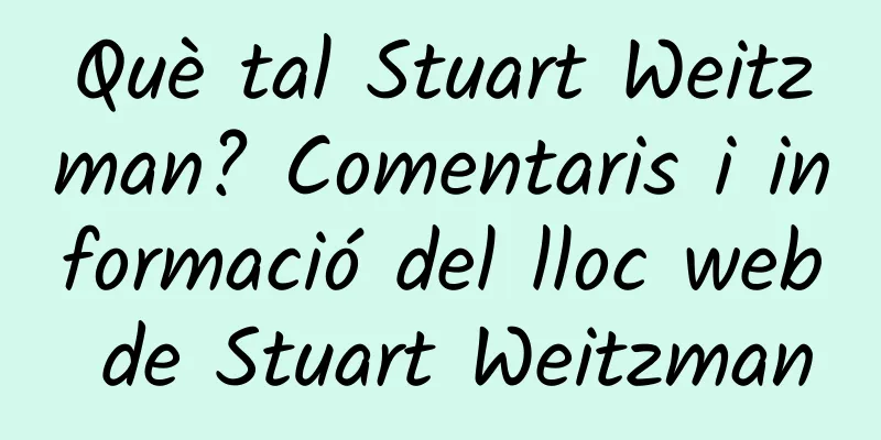 Què tal Stuart Weitzman? Comentaris i informació del lloc web de Stuart Weitzman