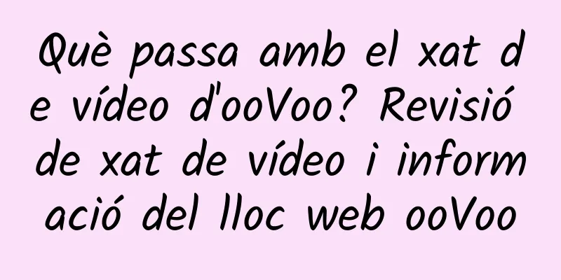 Què passa amb el xat de vídeo d'ooVoo? Revisió de xat de vídeo i informació del lloc web ooVoo