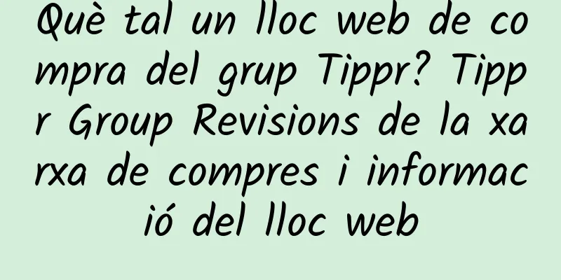 Què tal un lloc web de compra del grup Tippr? Tippr Group Revisions de la xarxa de compres i informació del lloc web