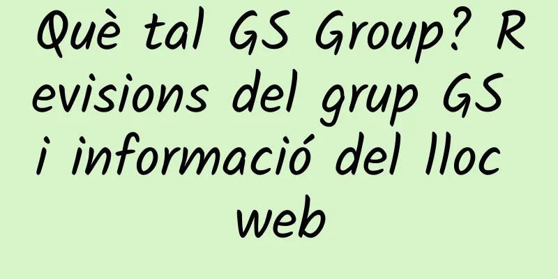 Què tal GS Group? Revisions del grup GS i informació del lloc web