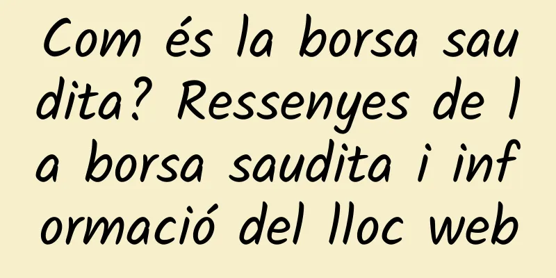 Com és la borsa saudita? Ressenyes de la borsa saudita i informació del lloc web