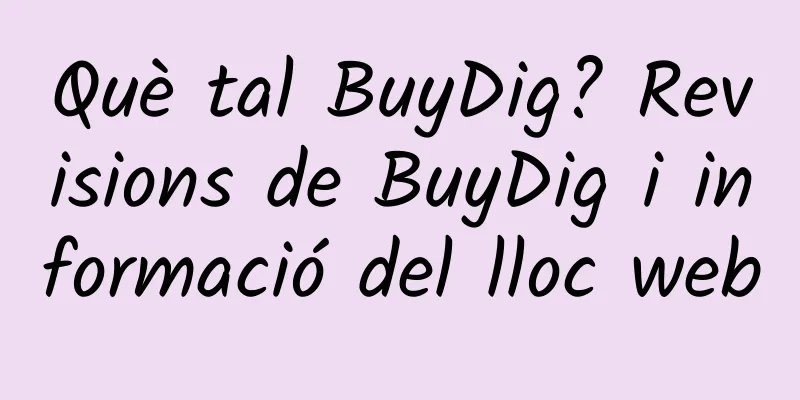 Què tal BuyDig? Revisions de BuyDig i informació del lloc web