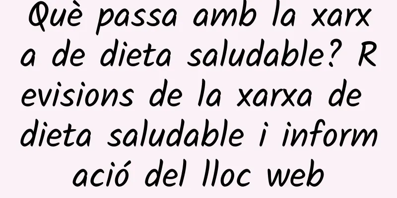 Què passa amb la xarxa de dieta saludable? Revisions de la xarxa de dieta saludable i informació del lloc web