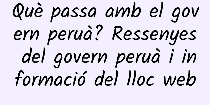 Què passa amb el govern peruà? Ressenyes del govern peruà i informació del lloc web