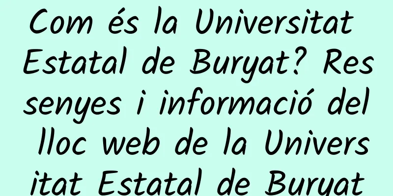 Com és la Universitat Estatal de Buryat? Ressenyes i informació del lloc web de la Universitat Estatal de Buryat