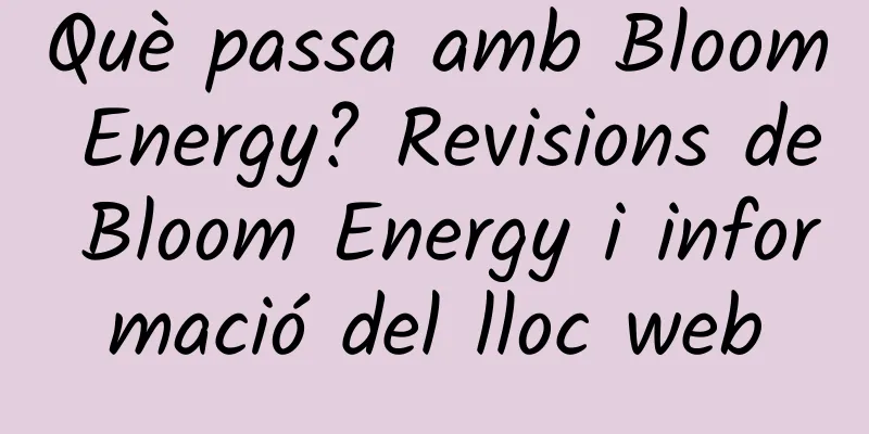 Què passa amb Bloom Energy? Revisions de Bloom Energy i informació del lloc web