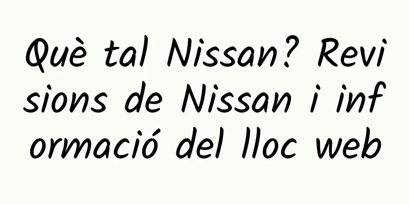 Què tal Nissan? Revisions de Nissan i informació del lloc web