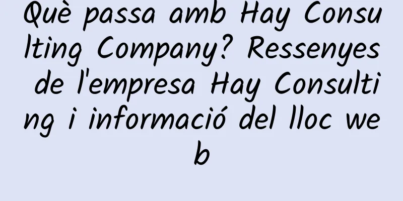 Què passa amb Hay Consulting Company? Ressenyes de l'empresa Hay Consulting i informació del lloc web