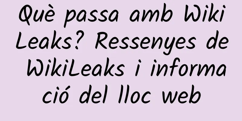 Què passa amb WikiLeaks? Ressenyes de WikiLeaks i informació del lloc web
