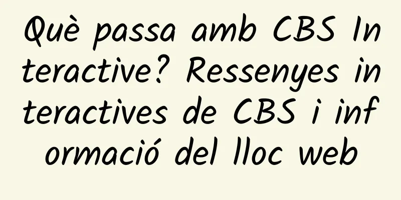 Què passa amb CBS Interactive? Ressenyes interactives de CBS i informació del lloc web