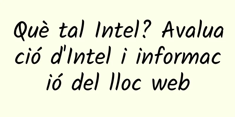 Què tal Intel? Avaluació d'Intel i informació del lloc web
