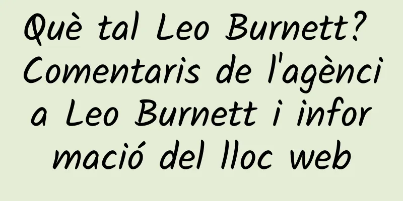 Què tal Leo Burnett? Comentaris de l'agència Leo Burnett i informació del lloc web