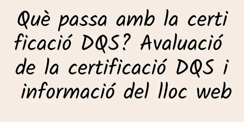 Què passa amb la certificació DQS? Avaluació de la certificació DQS i informació del lloc web