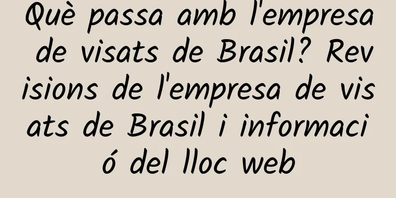 Què passa amb l'empresa de visats de Brasil? Revisions de l'empresa de visats de Brasil i informació del lloc web