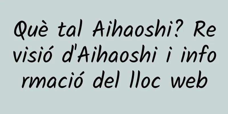 Què tal Aihaoshi? Revisió d'Aihaoshi i informació del lloc web