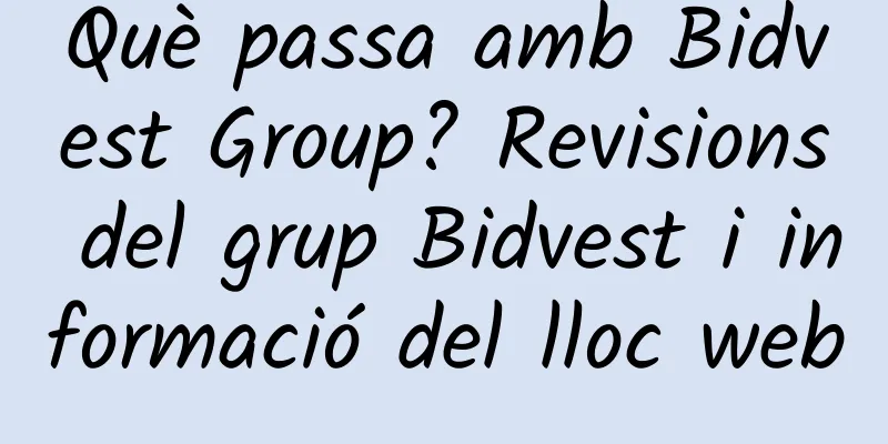 Què passa amb Bidvest Group? Revisions del grup Bidvest i informació del lloc web