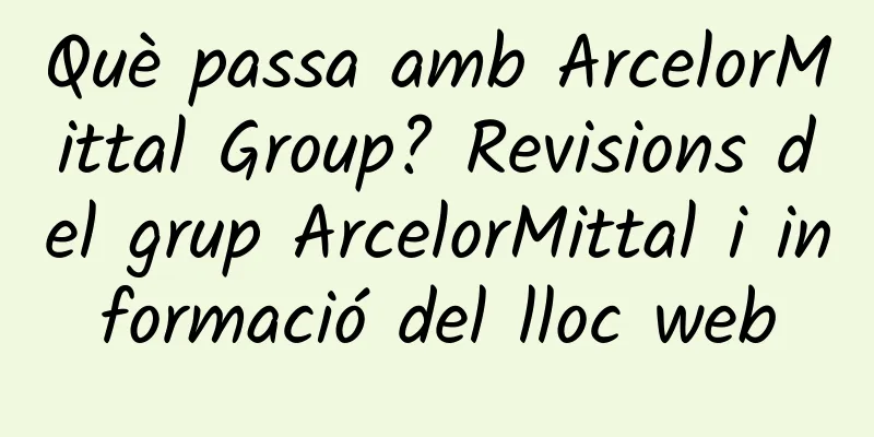 Què passa amb ArcelorMittal Group? Revisions del grup ArcelorMittal i informació del lloc web