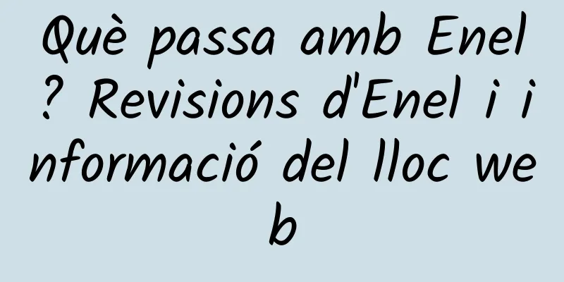 Què passa amb Enel? Revisions d'Enel i informació del lloc web