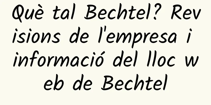 Què tal Bechtel? Revisions de l'empresa i informació del lloc web de Bechtel