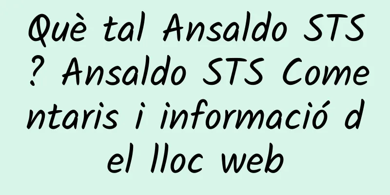 Què tal Ansaldo STS? Ansaldo STS Comentaris i informació del lloc web