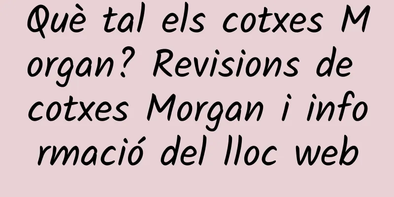 Què tal els cotxes Morgan? Revisions de cotxes Morgan i informació del lloc web