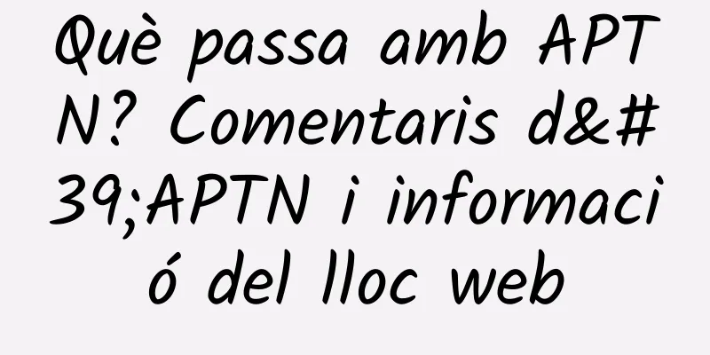 Què passa amb APTN? Comentaris d'APTN i informació del lloc web
