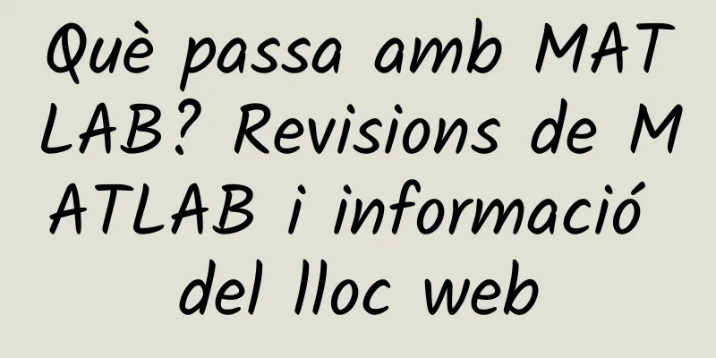 Què passa amb MATLAB? Revisions de MATLAB i informació del lloc web