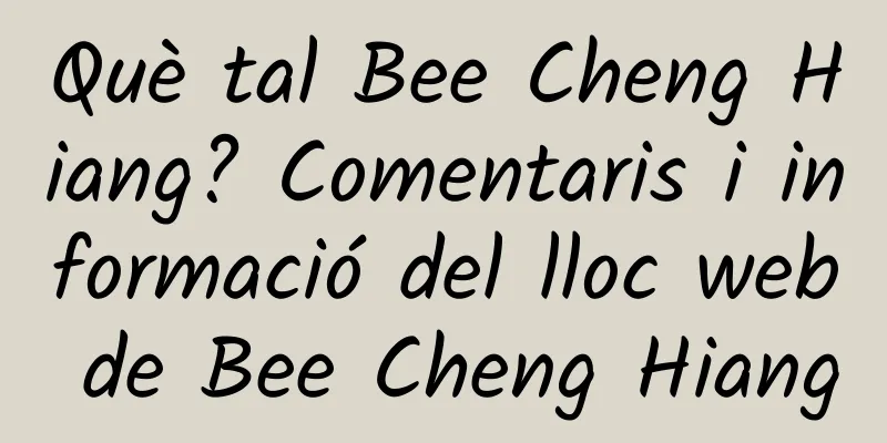 Què tal Bee Cheng Hiang? Comentaris i informació del lloc web de Bee Cheng Hiang