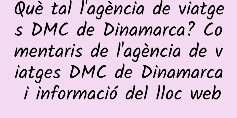 Què tal l'agència de viatges DMC de Dinamarca? Comentaris de l'agència de viatges DMC de Dinamarca i informació del lloc web