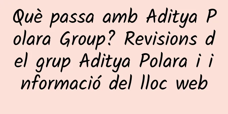 Què passa amb Aditya Polara Group? Revisions del grup Aditya Polara i informació del lloc web