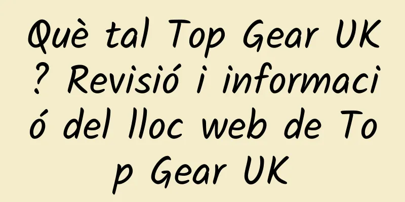 Què tal Top Gear UK? Revisió i informació del lloc web de Top Gear UK