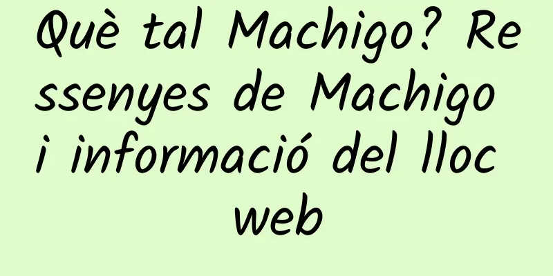 Què tal Machigo? Ressenyes de Machigo i informació del lloc web