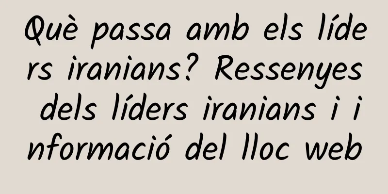 Què passa amb els líders iranians? Ressenyes dels líders iranians i informació del lloc web