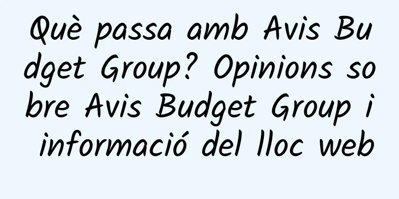 Què passa amb Avis Budget Group? Opinions sobre Avis Budget Group i informació del lloc web