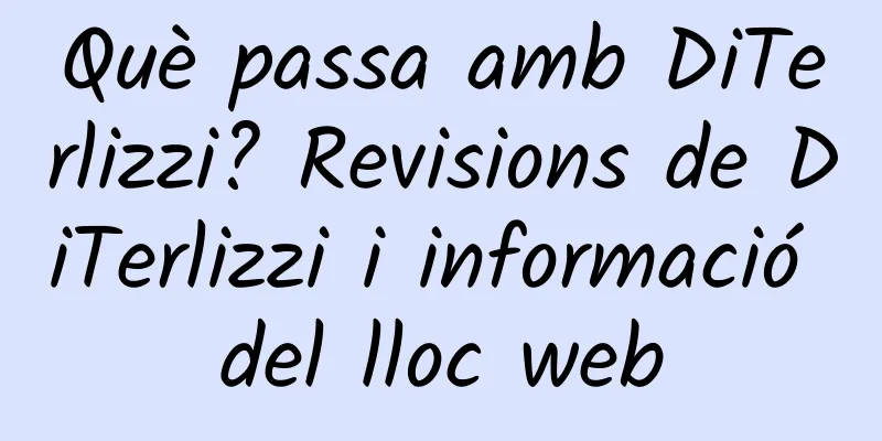 Què passa amb DiTerlizzi? Revisions de DiTerlizzi i informació del lloc web