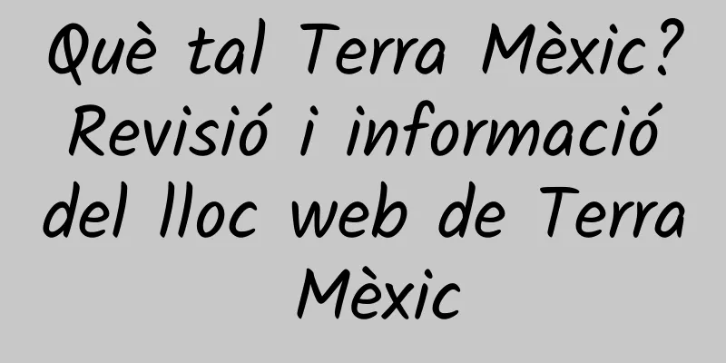 Què tal Terra Mèxic? Revisió i informació del lloc web de Terra Mèxic