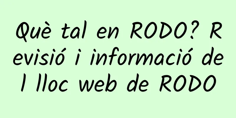 Què tal en RODO? Revisió i informació del lloc web de RODO