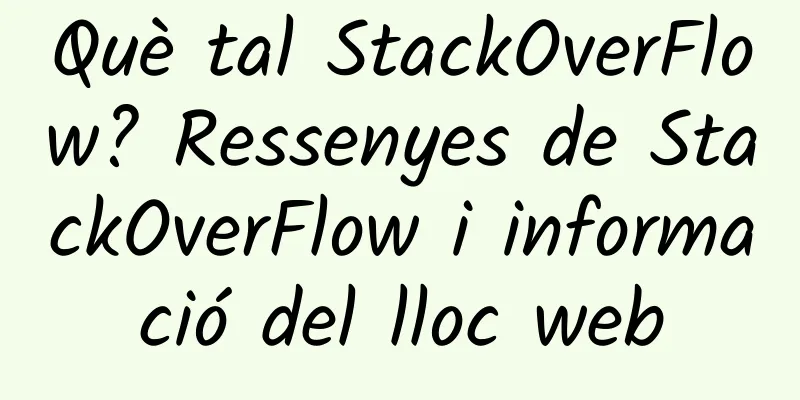 Què tal StackOverFlow? Ressenyes de StackOverFlow i informació del lloc web
