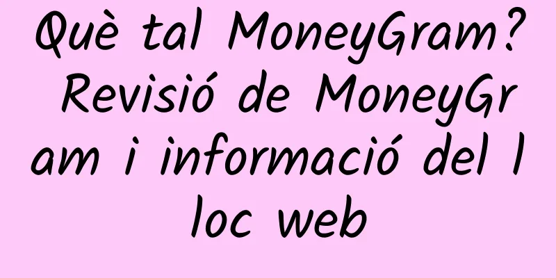 Què tal MoneyGram? Revisió de MoneyGram i informació del lloc web