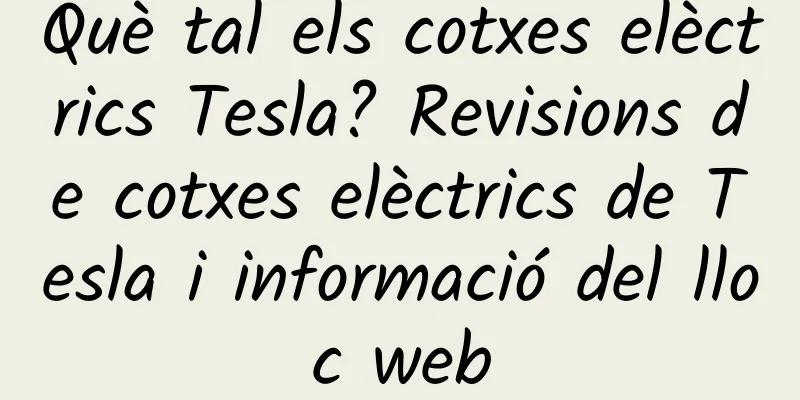 Què tal els cotxes elèctrics Tesla? Revisions de cotxes elèctrics de Tesla i informació del lloc web